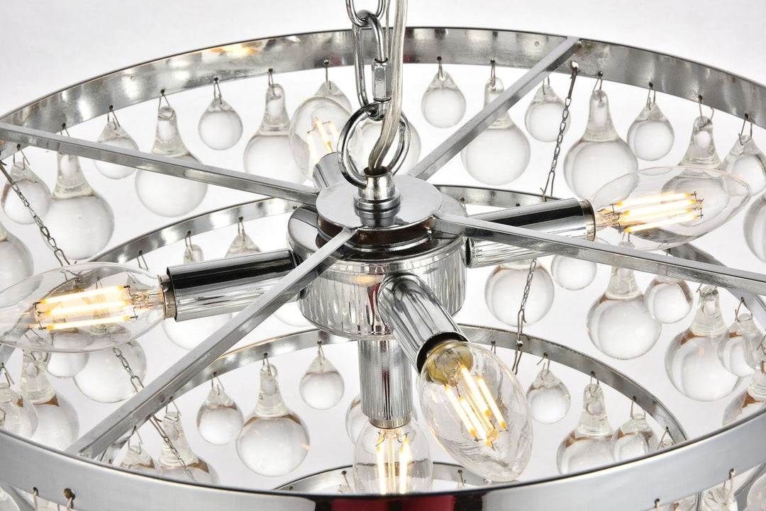 Collection Pendant D17 H10.9 Lt:5 Chrome Finish