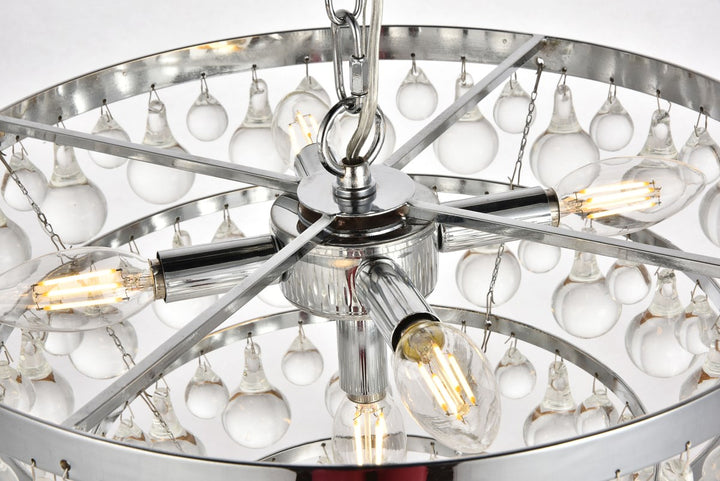 Collection Pendant D17 H10.9 Lt:5 Chrome Finish