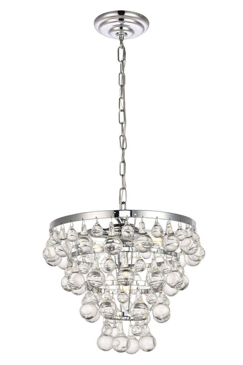 Collection Pendant D13 H10.9 Lt:3 Chrome Finish by Living District