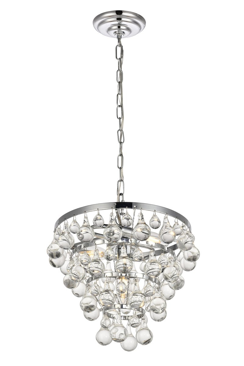 Collection Pendant D13 H10.9 Lt:3 Chrome Finish
