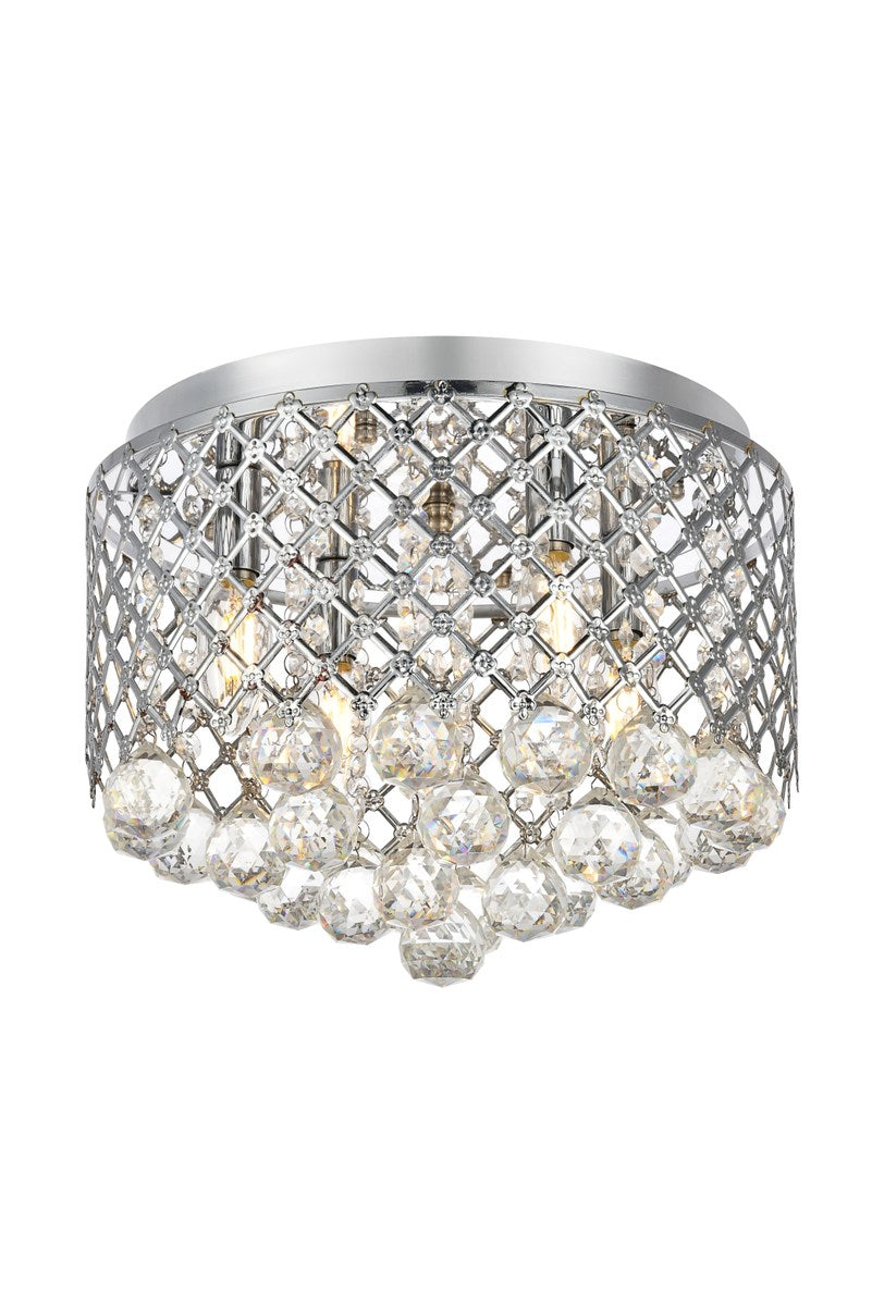 Collection Flushmount D13.5 H9.4 Lt:4 Chrome Finish by Living District
