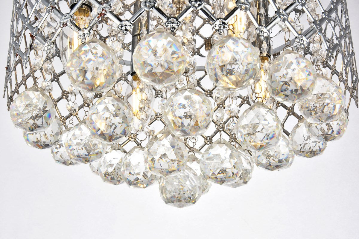Collection Flushmount D13.5 H9.4 Lt:4 Chrome Finish
