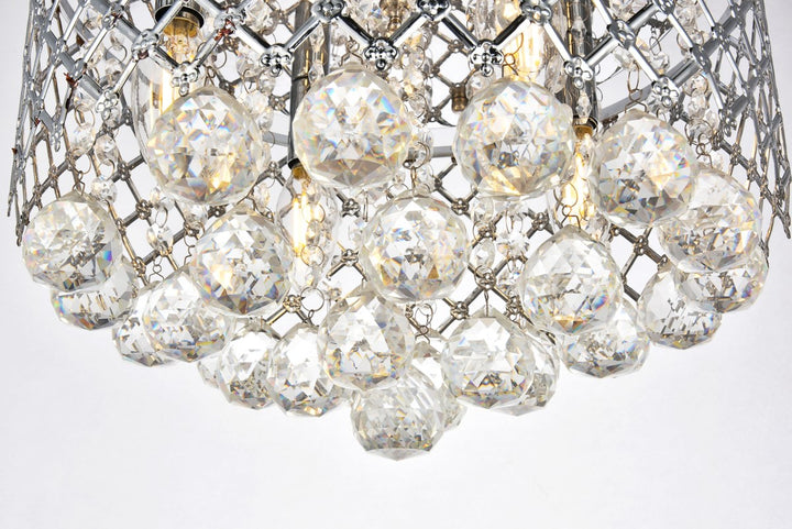 Collection Flushmount D13.5 H9.4 Lt:4 Chrome Finish