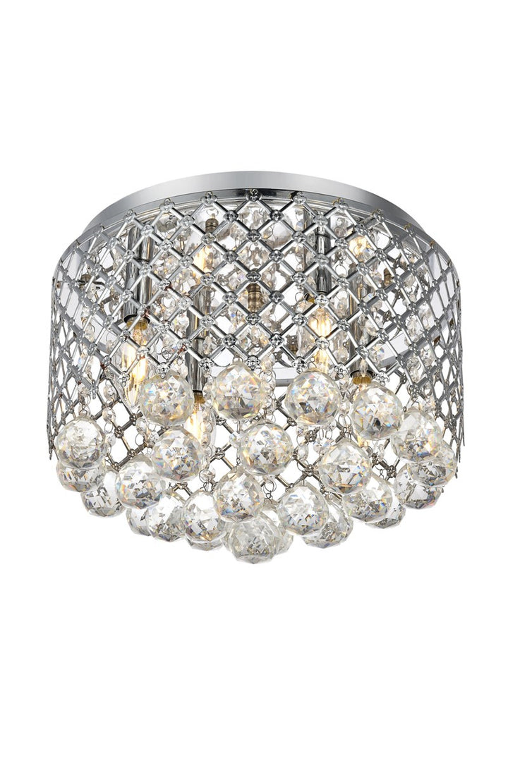 Collection Flushmount D13.5 H9.4 Lt:4 Chrome Finish