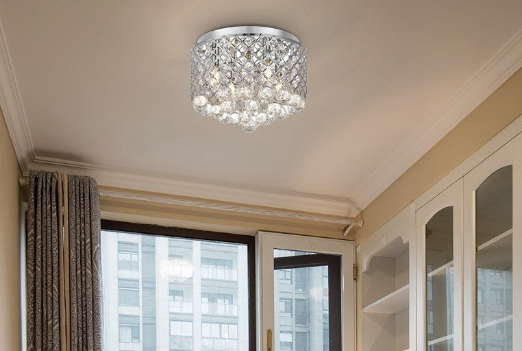 Collection Flushmount D13.5 H9.4 Lt:4 Chrome Finish