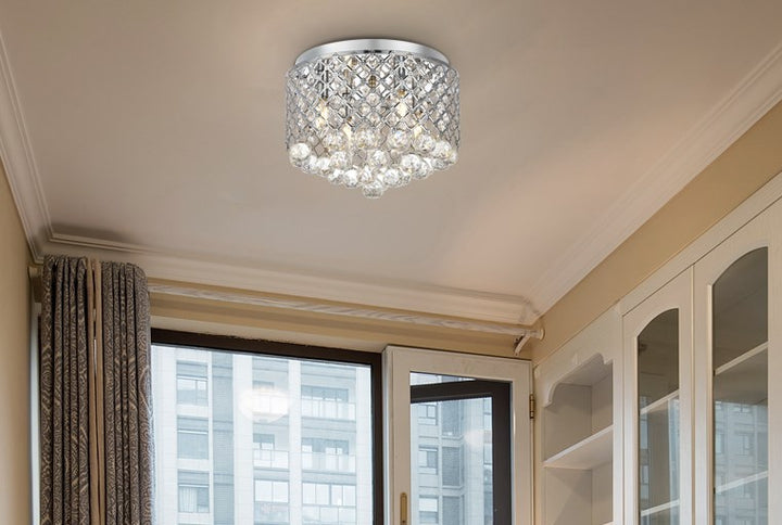 Collection Flushmount D13.5 H9.4 Lt:4 Chrome Finish