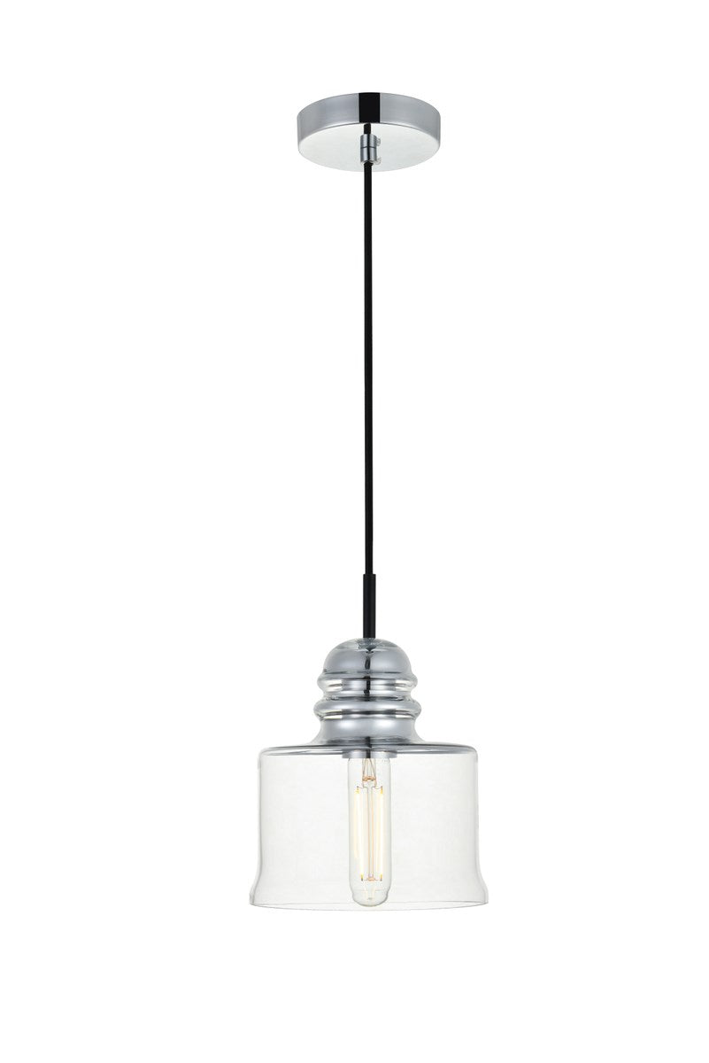 Collection Flush Mount D10in H8in Lt:4 Chrome Finish by Living District