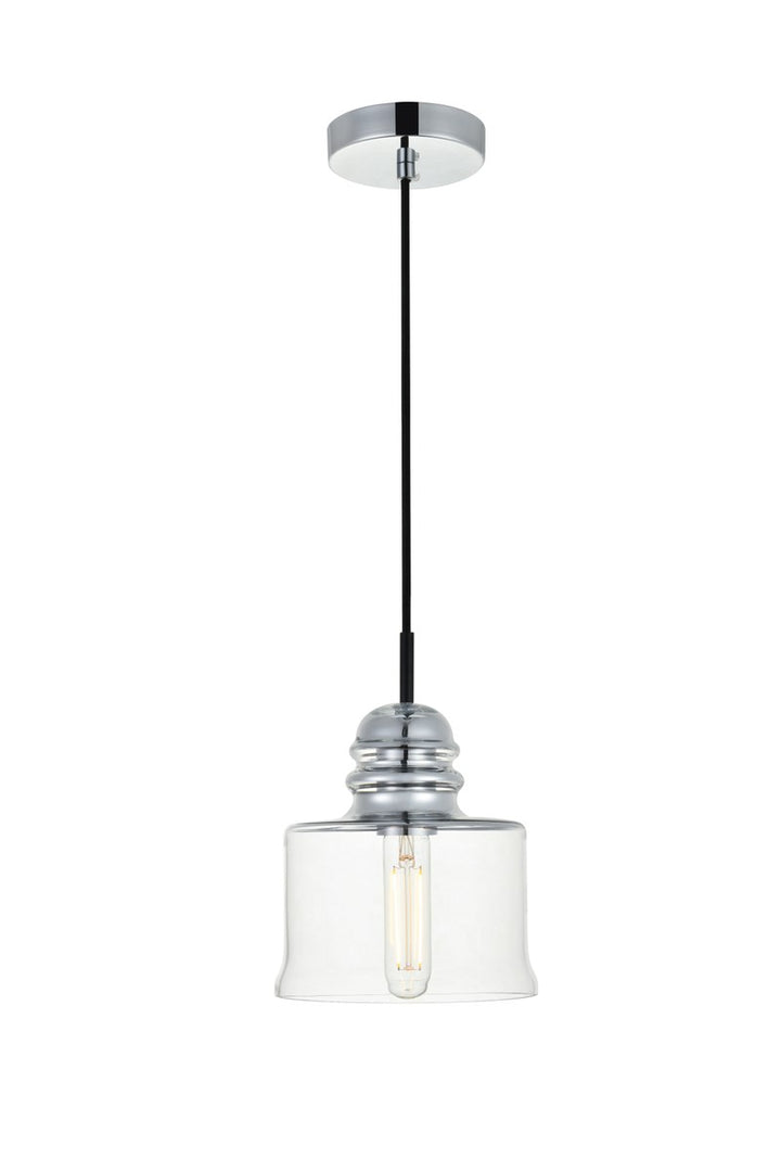Collection Flush Mount D10in H8in Lt:4 Chrome Finish by Living District