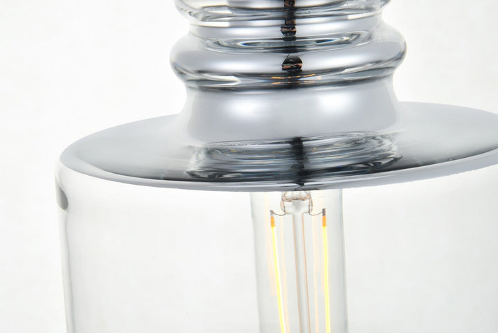 Collection Flush Mount D10in H8in Lt:4 Chrome Finish