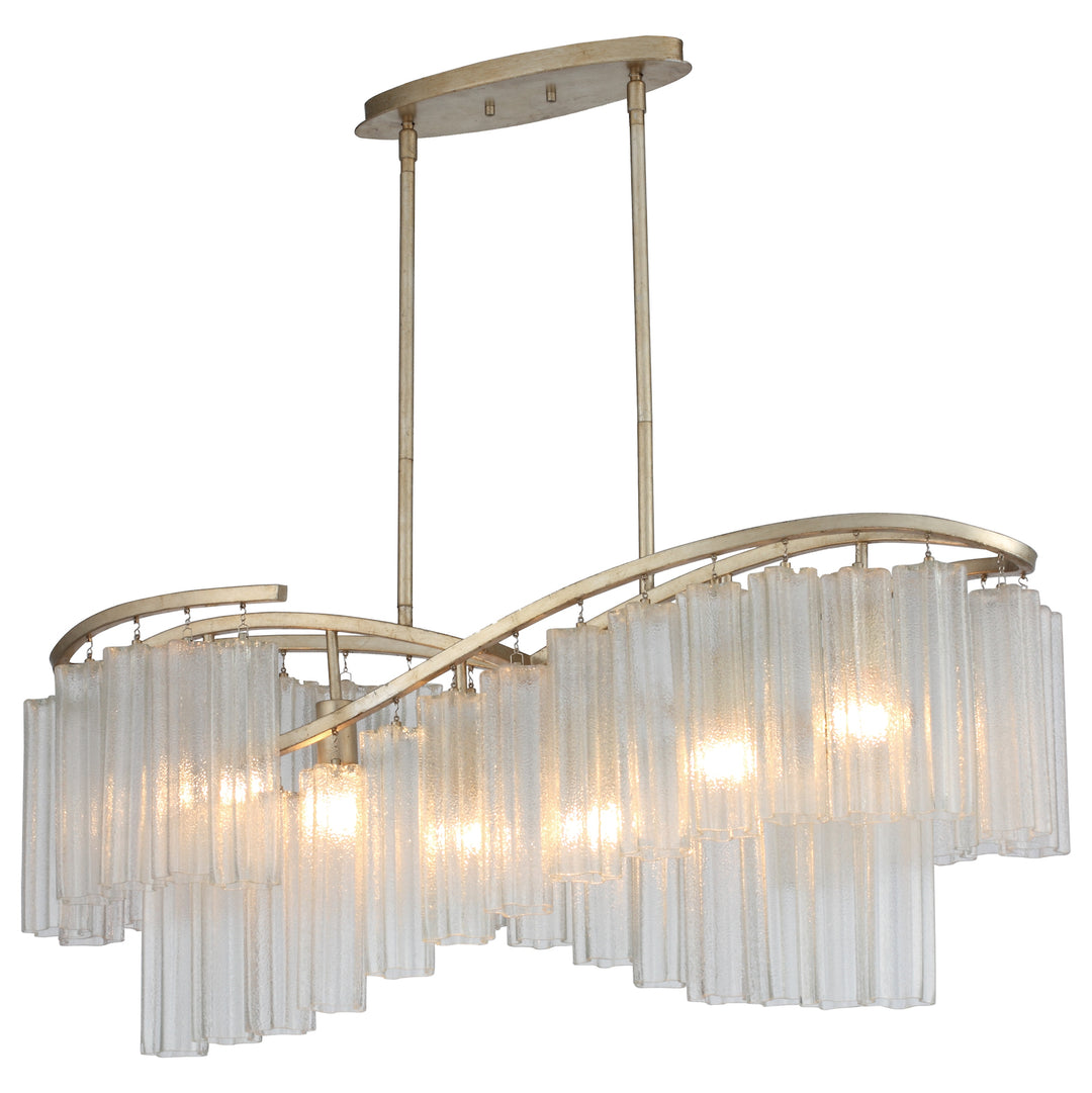 Victoria 6 Light Linear Chandelier by Maxim