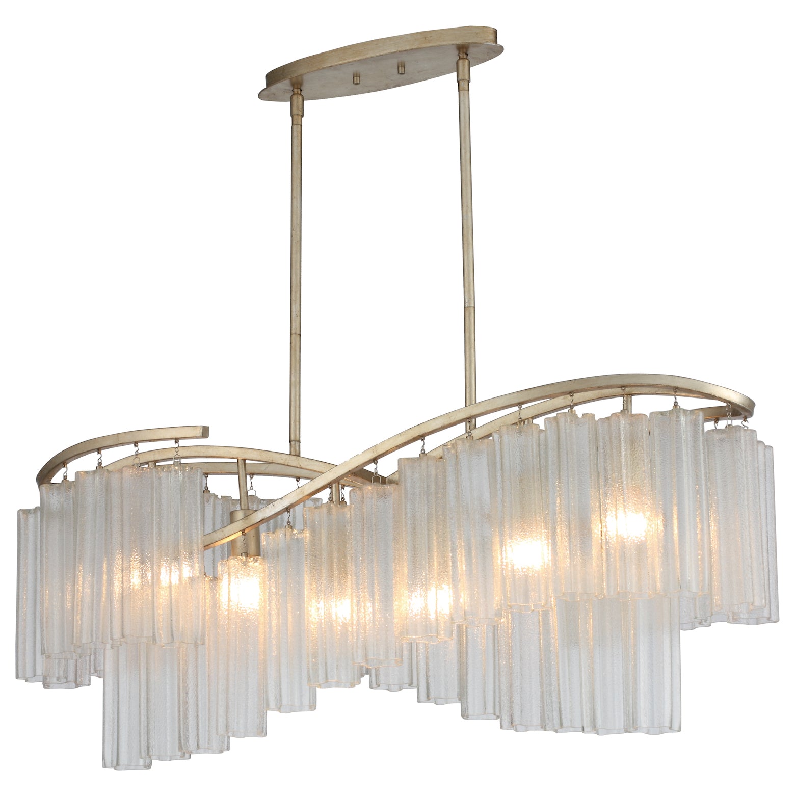 Victoria 6 Light Linear Chandelier by Maxim