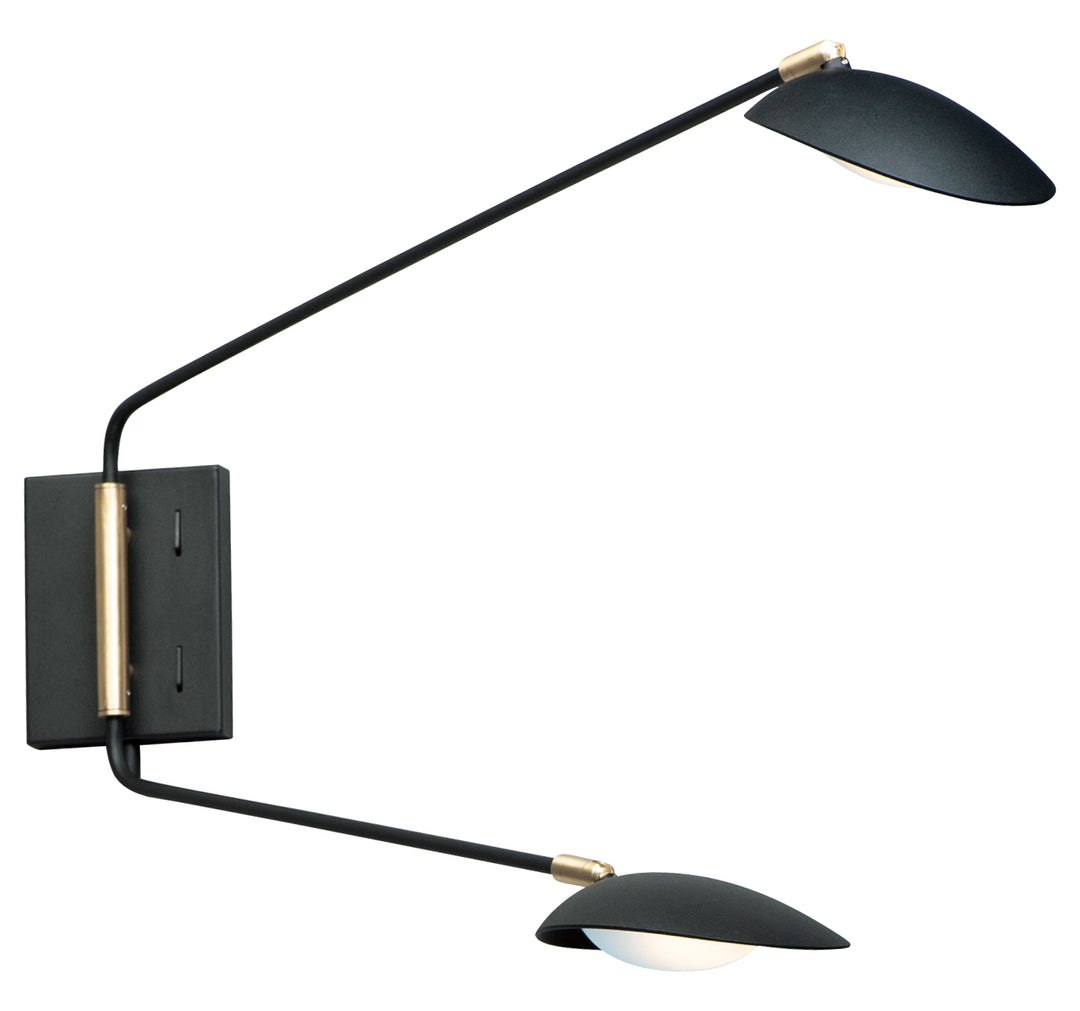 Scan Led 2-Light Pin-Up Wall Sconce by Maxim