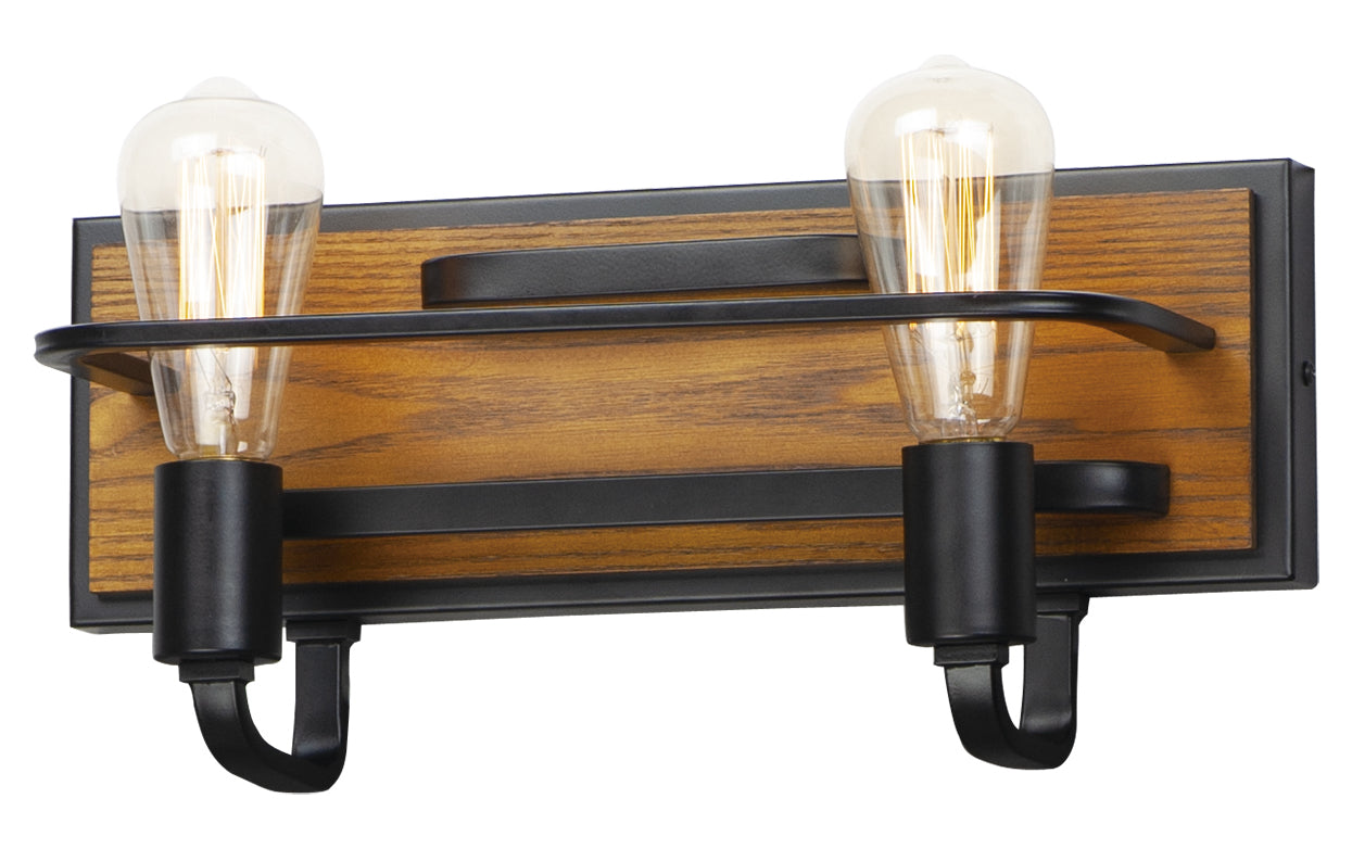 Black Forest 2-Light Bath Vanity (Min-4) by Maxim