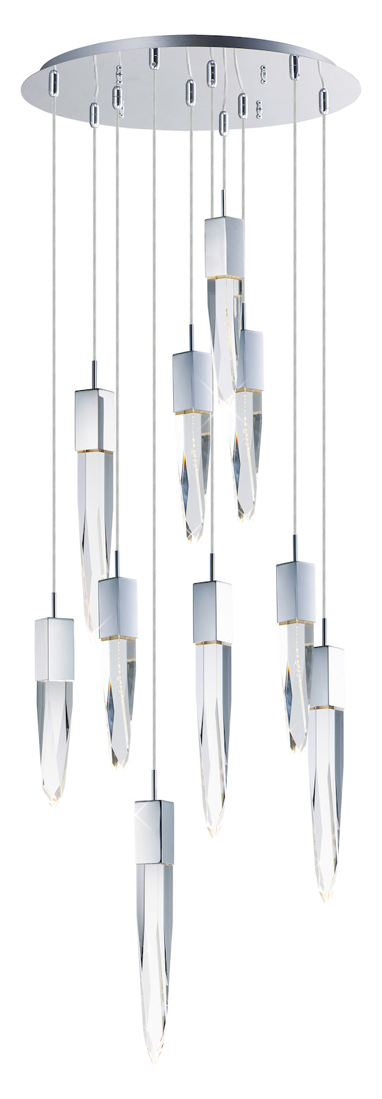 Quartz Led 10-Light Pendant by ET2