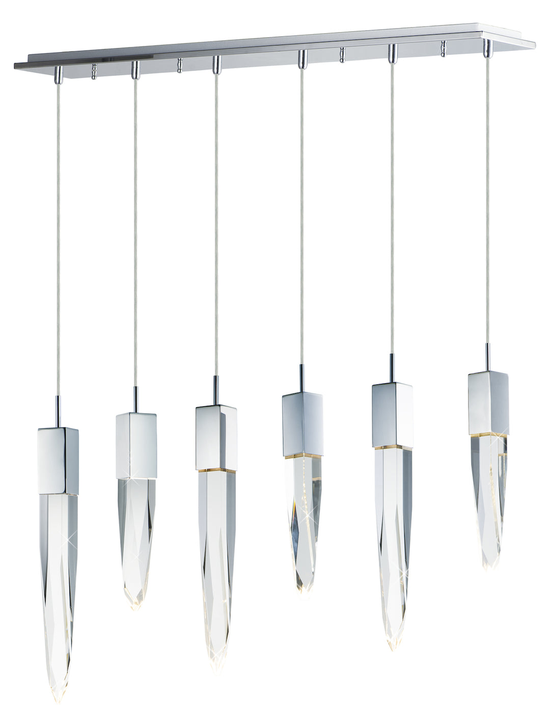 Quartz Led 6-Light Pendant by ET2