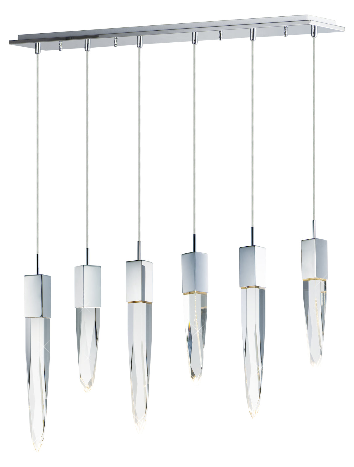 Quartz Led 6-Light Pendant by ET2