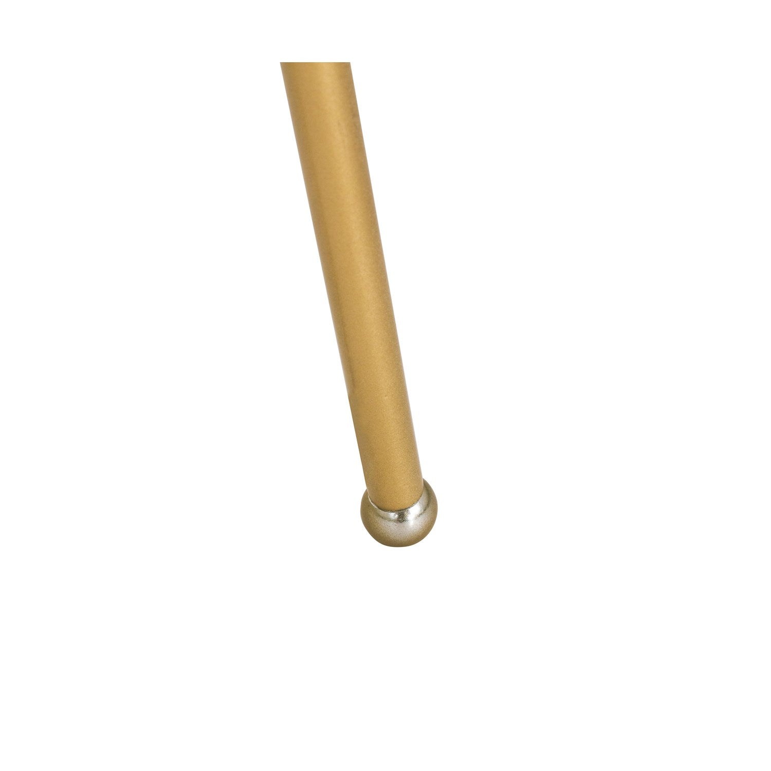 1 Light Brass And White Shade Floor Lamp