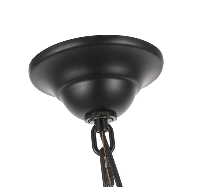 6 Light Black Chandelier