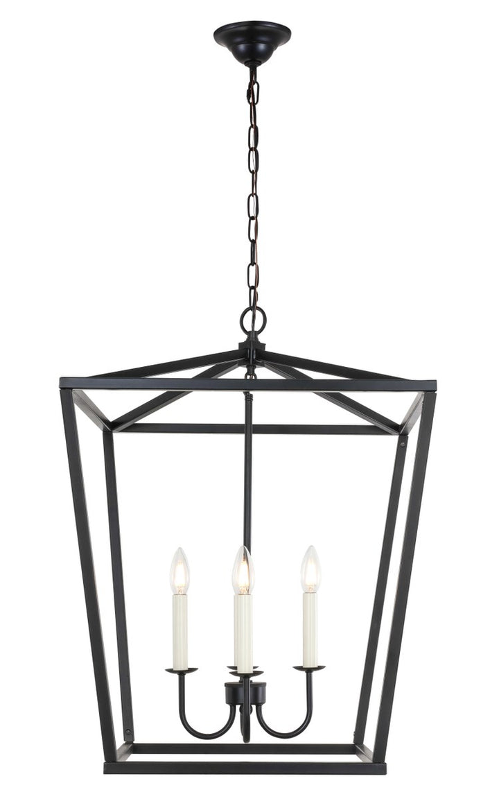 4 Light Black Pendant by Living District