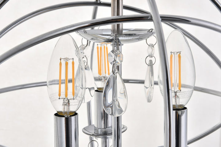 3 Light Chrome Pendant