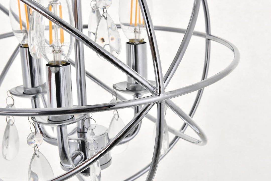 3 Light Chrome Pendant