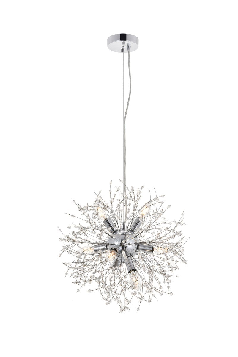8 Light Chrome Pendant