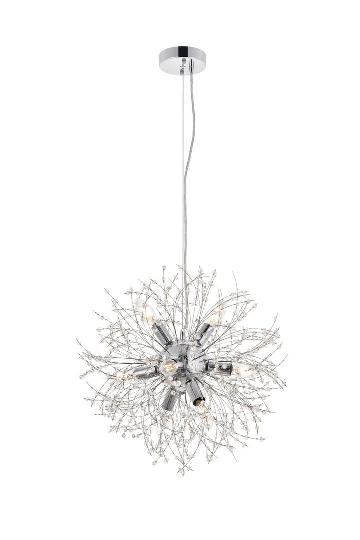 8 Light Chrome Pendant