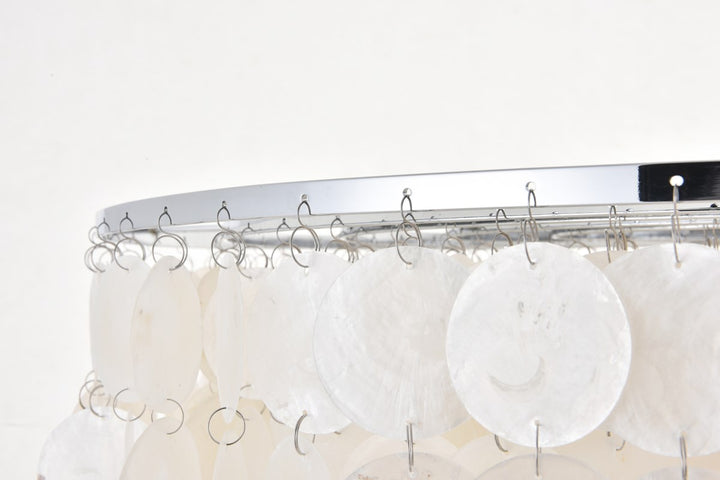 6 Light Chrome Pendant