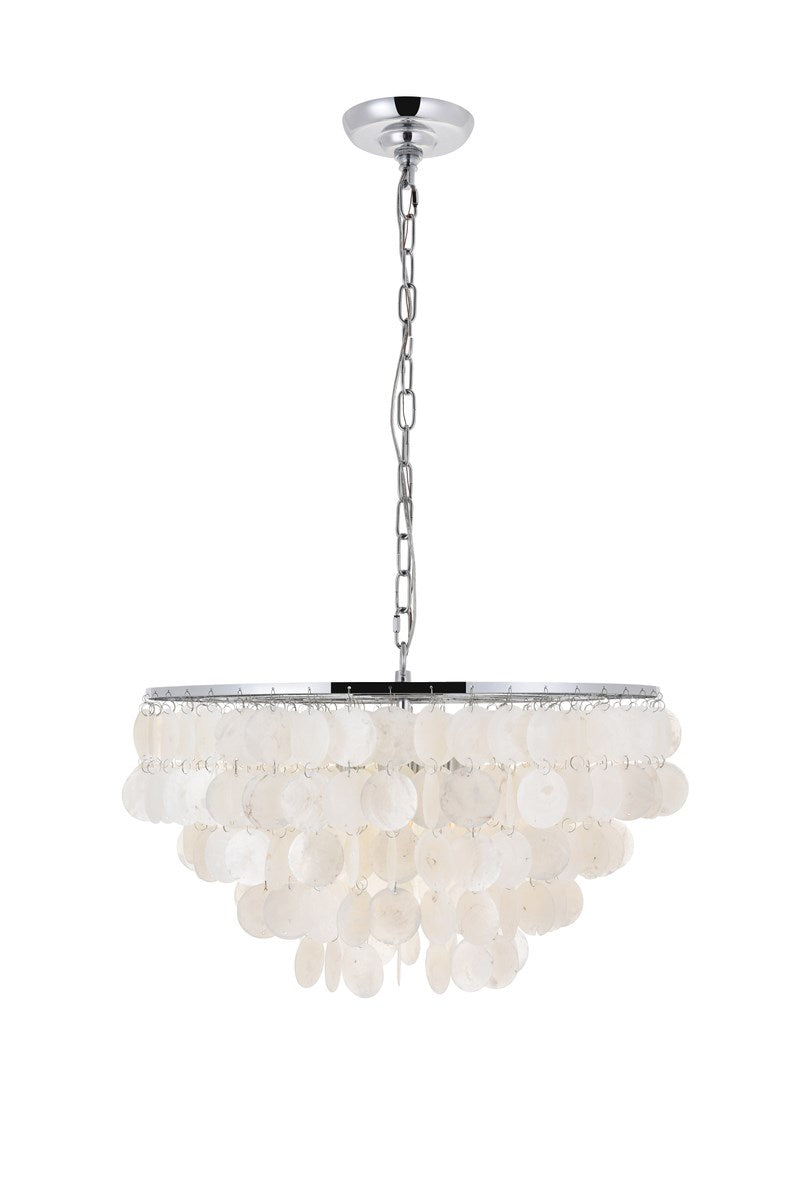 4 Light Chrome Pendant