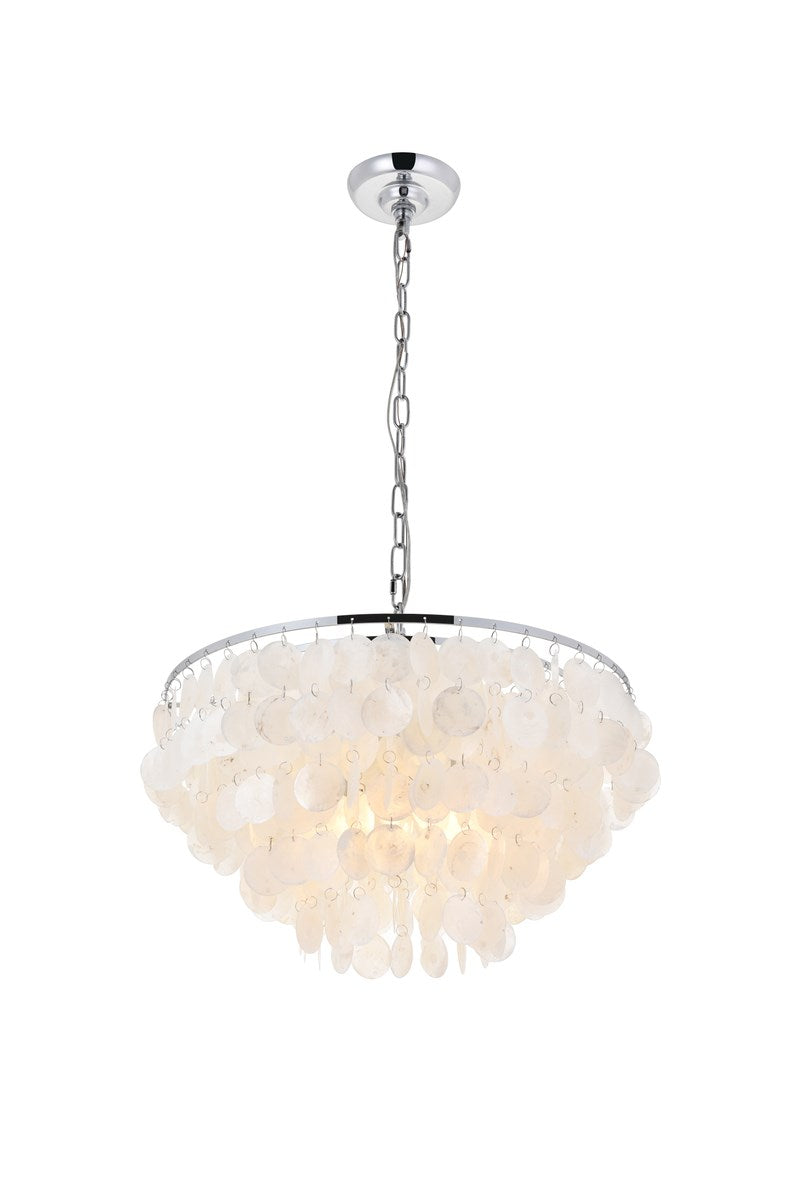4 Light Chrome Pendant