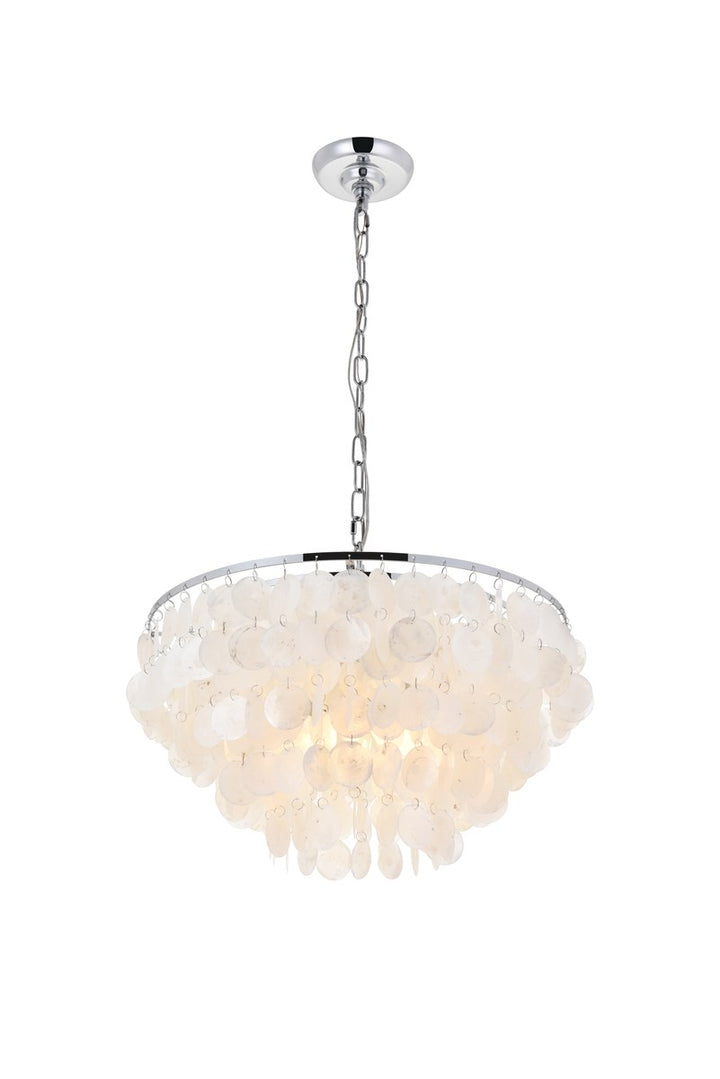 4 Light Chrome Pendant