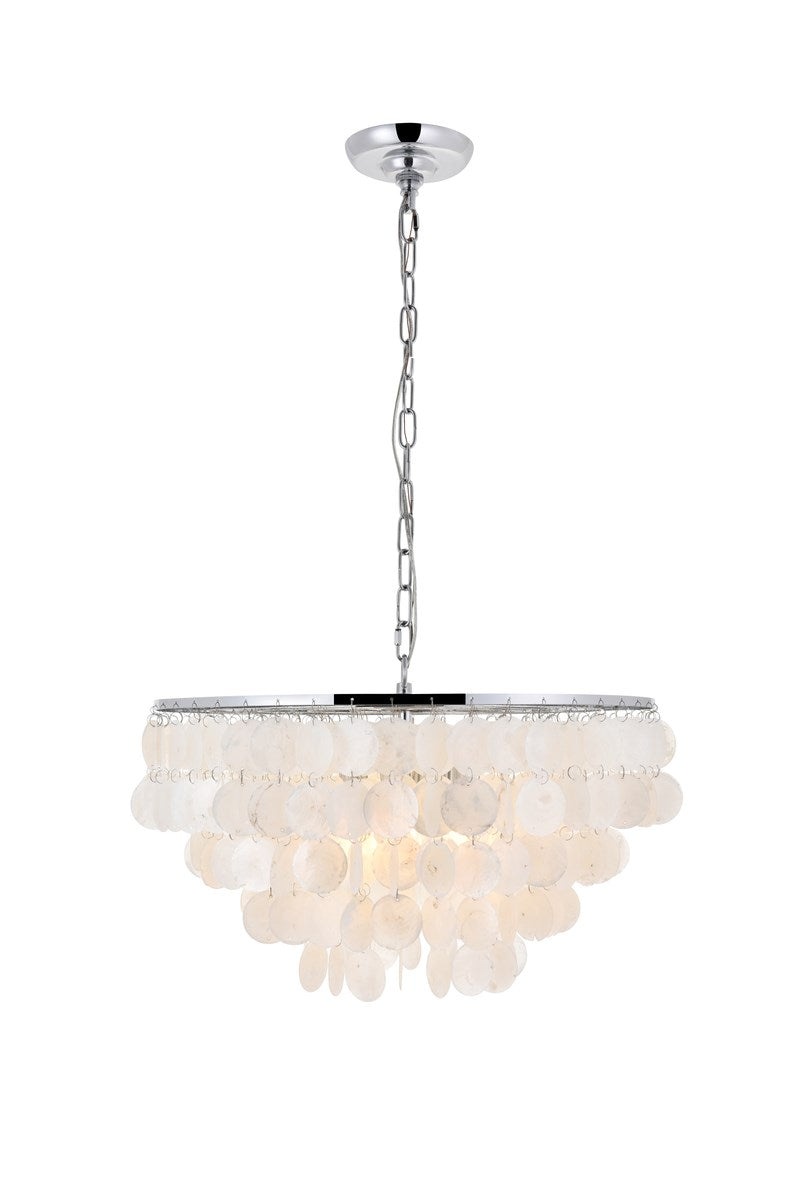 4 Light Chrome Pendant