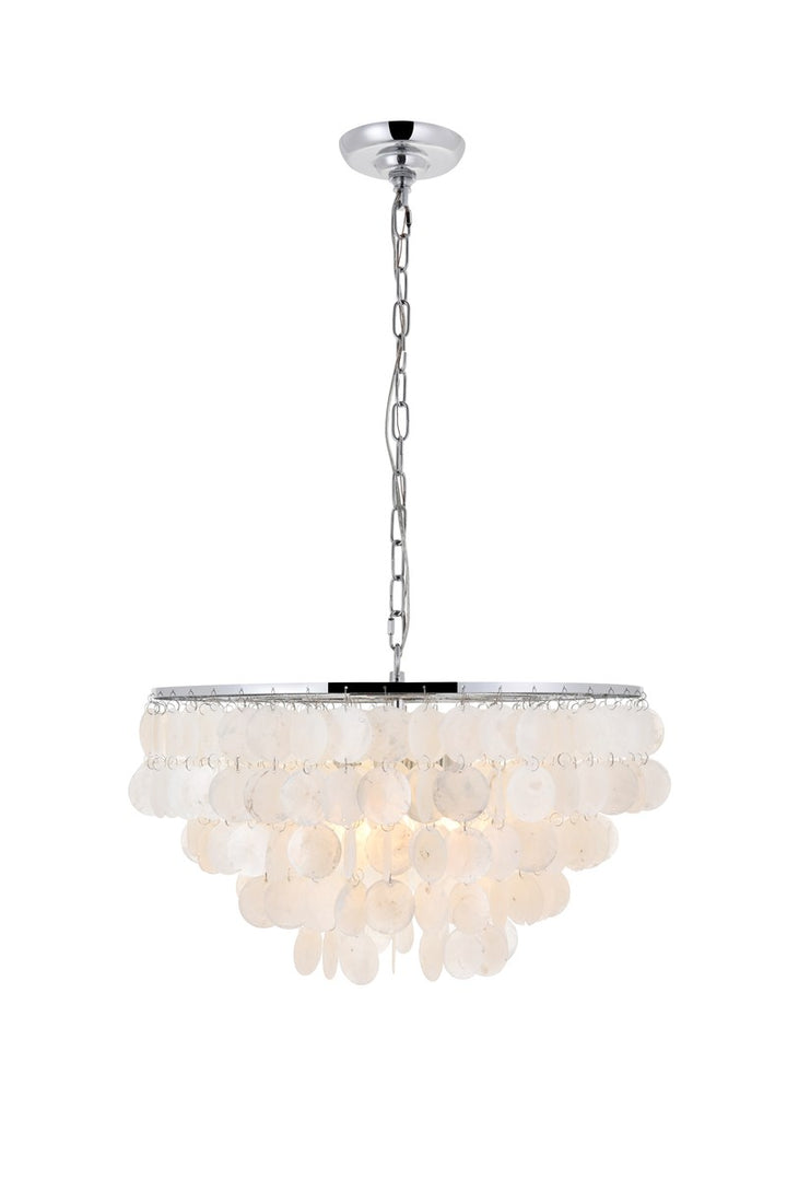 4 Light Chrome Pendant