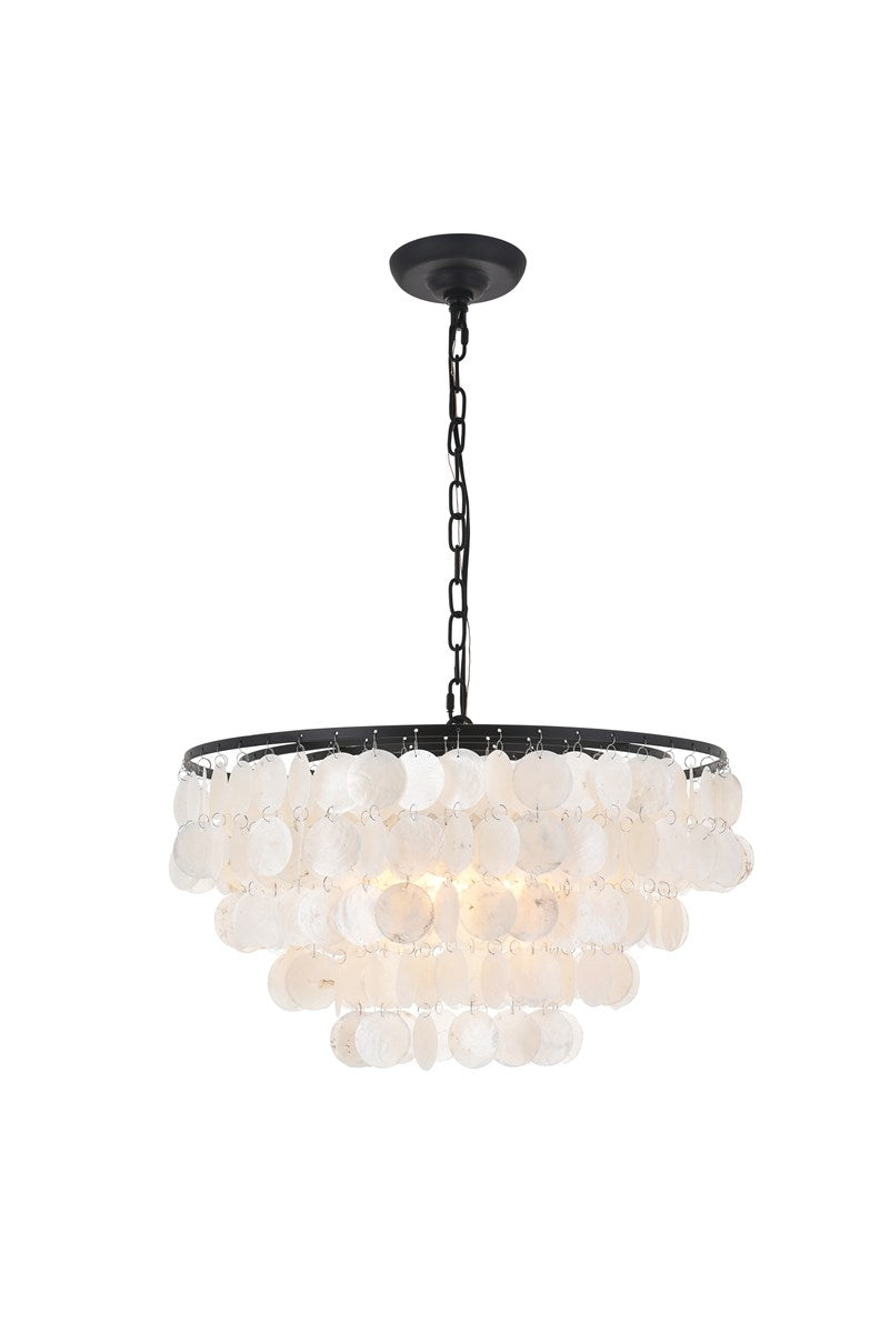 4 Light Black Pendant by Living District