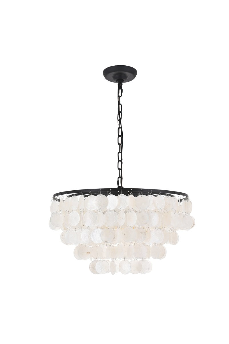 4 Light Black Pendant