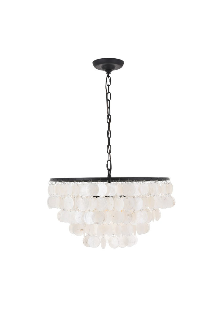 4 Light Black Pendant
