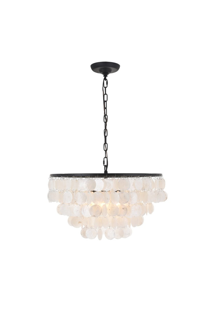 4 Light Black Pendant