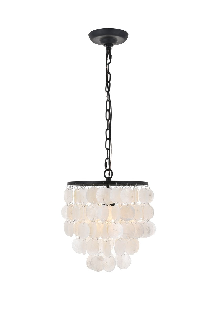 1 Light Black Pendant