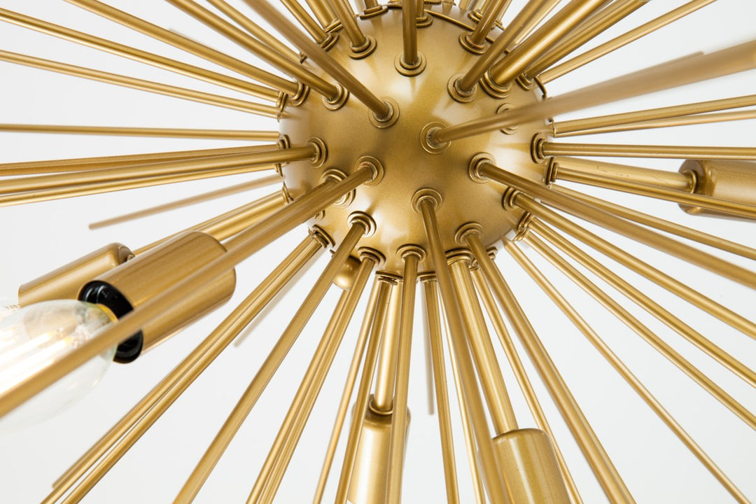8 Light Brass Pendant
