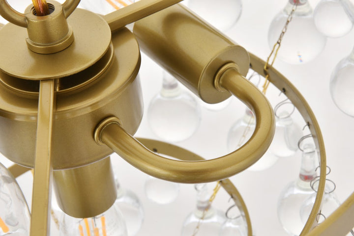 3 Light Brass Pendant