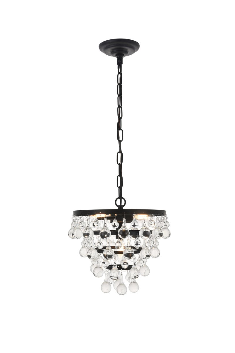 3 Light Black Pendant by Living District