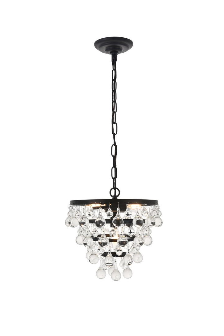 3 Light Black Pendant by Living District