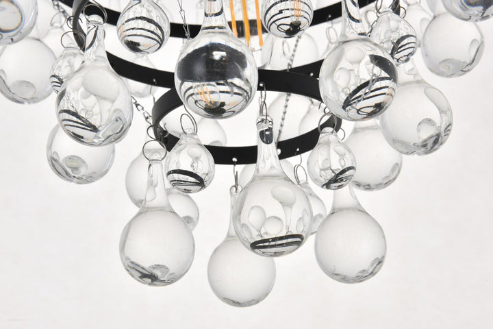 3 Light Black Pendant