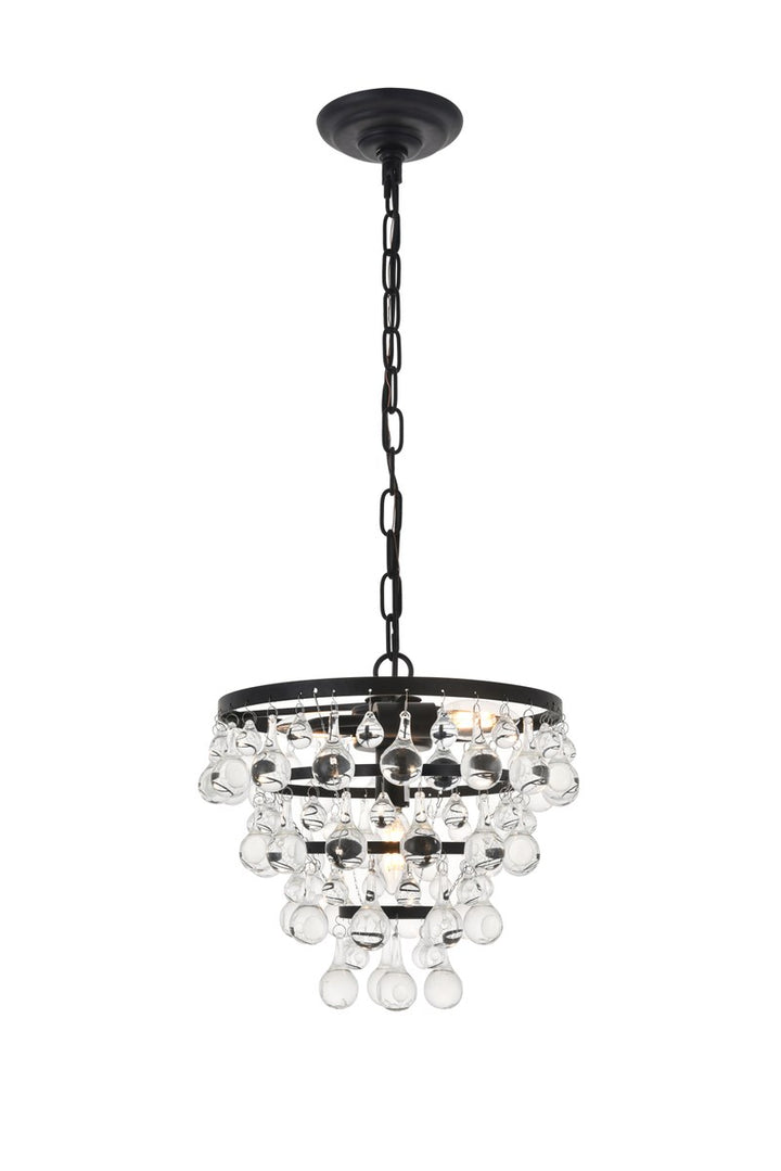 3 Light Black Pendant