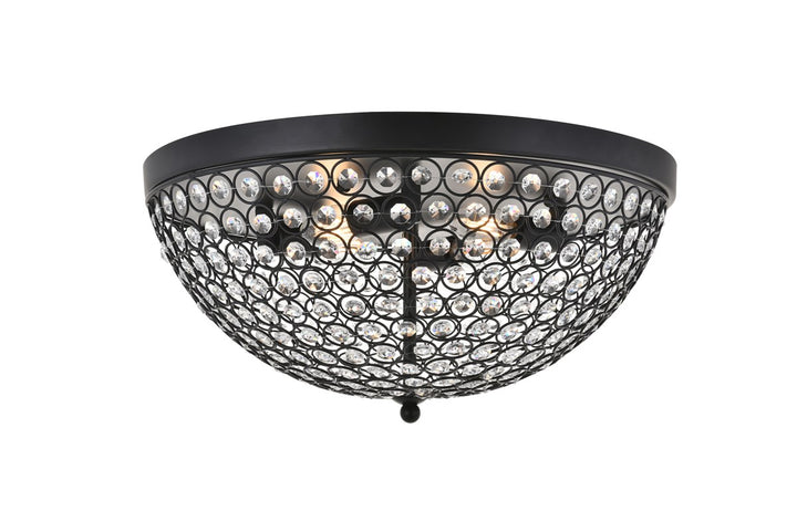 4 Light Matte Black Flush Mount by Living District