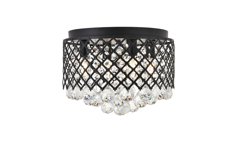 4 Light Matte Black Flush Mount by Living District