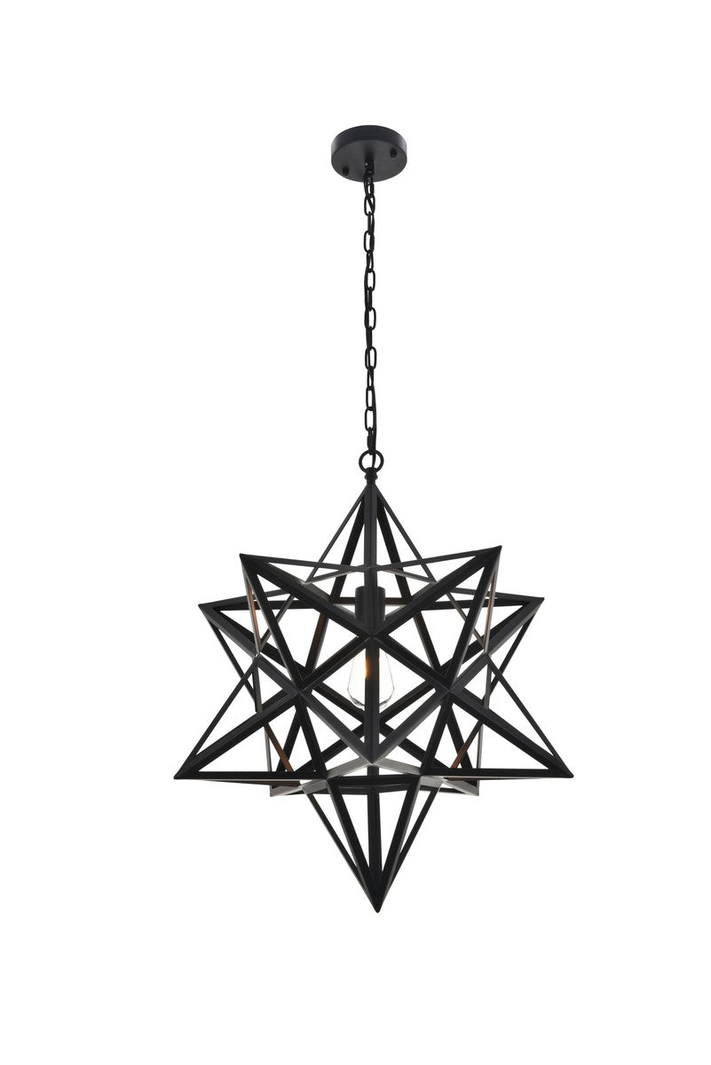 1 Light Black Pendant by Living District