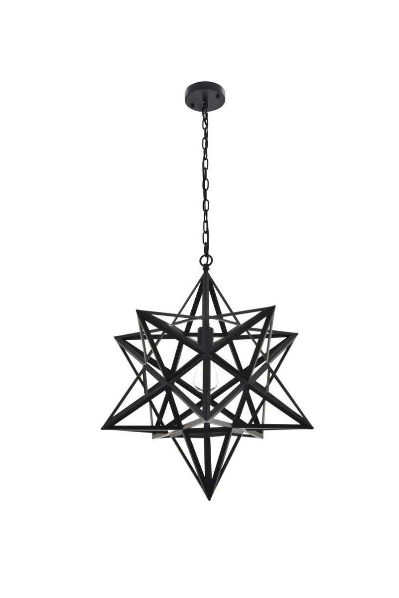 1 Light Black Pendant