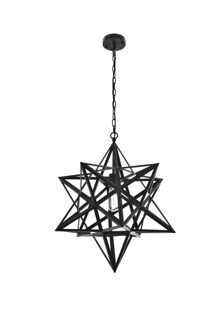 1 Light Black Pendant
