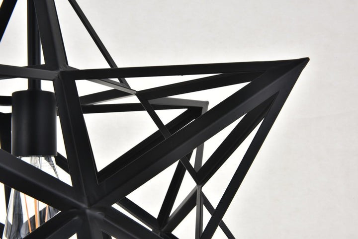 1 Light Black Pendant